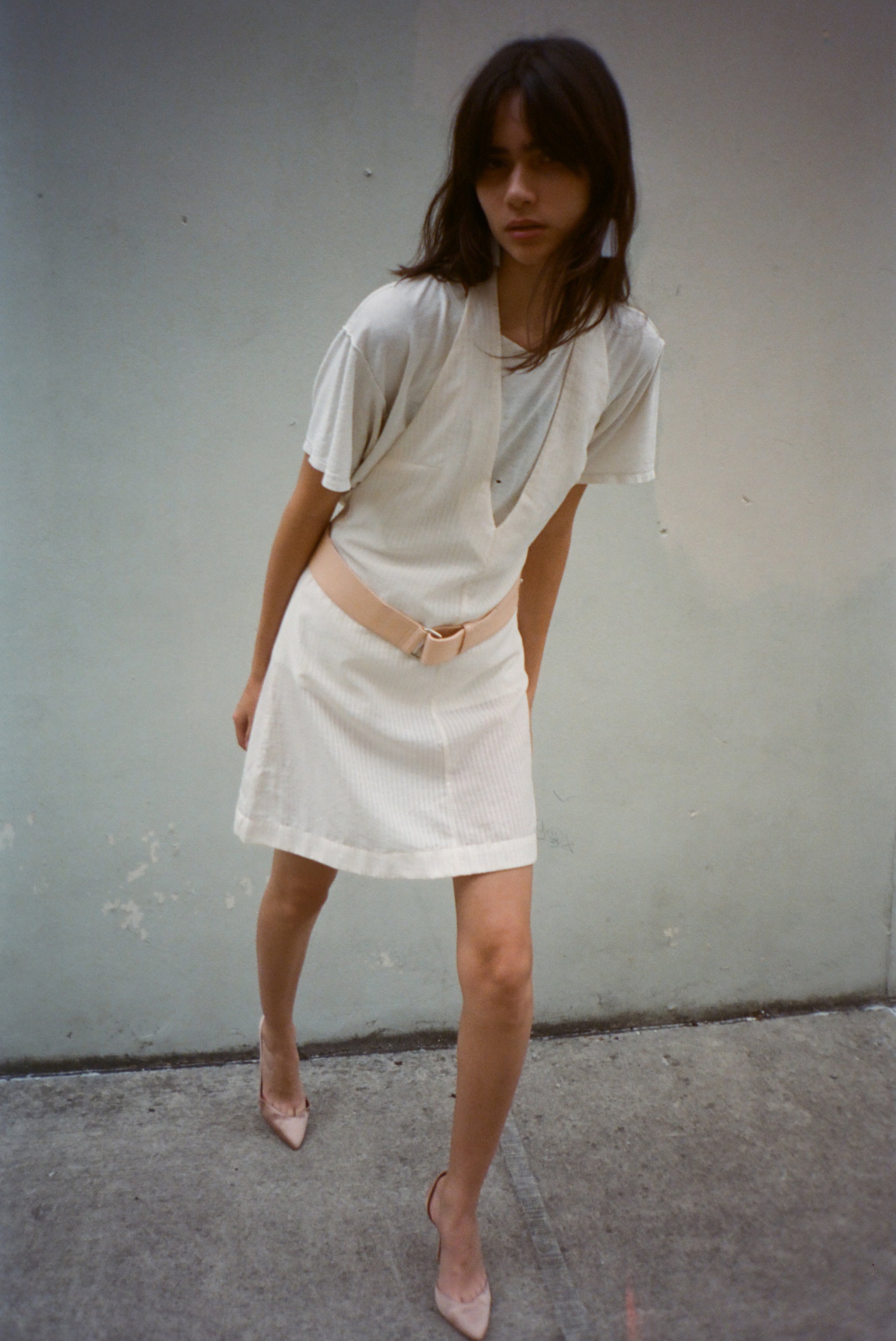 Lou Dress - Cream Stripe