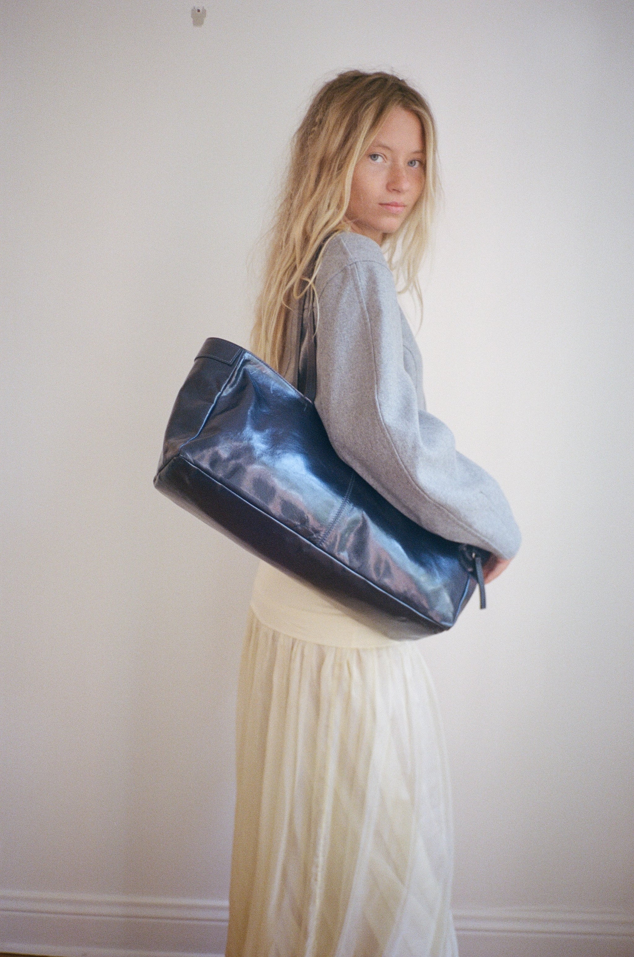 Anna Shoulder Bag - Navy