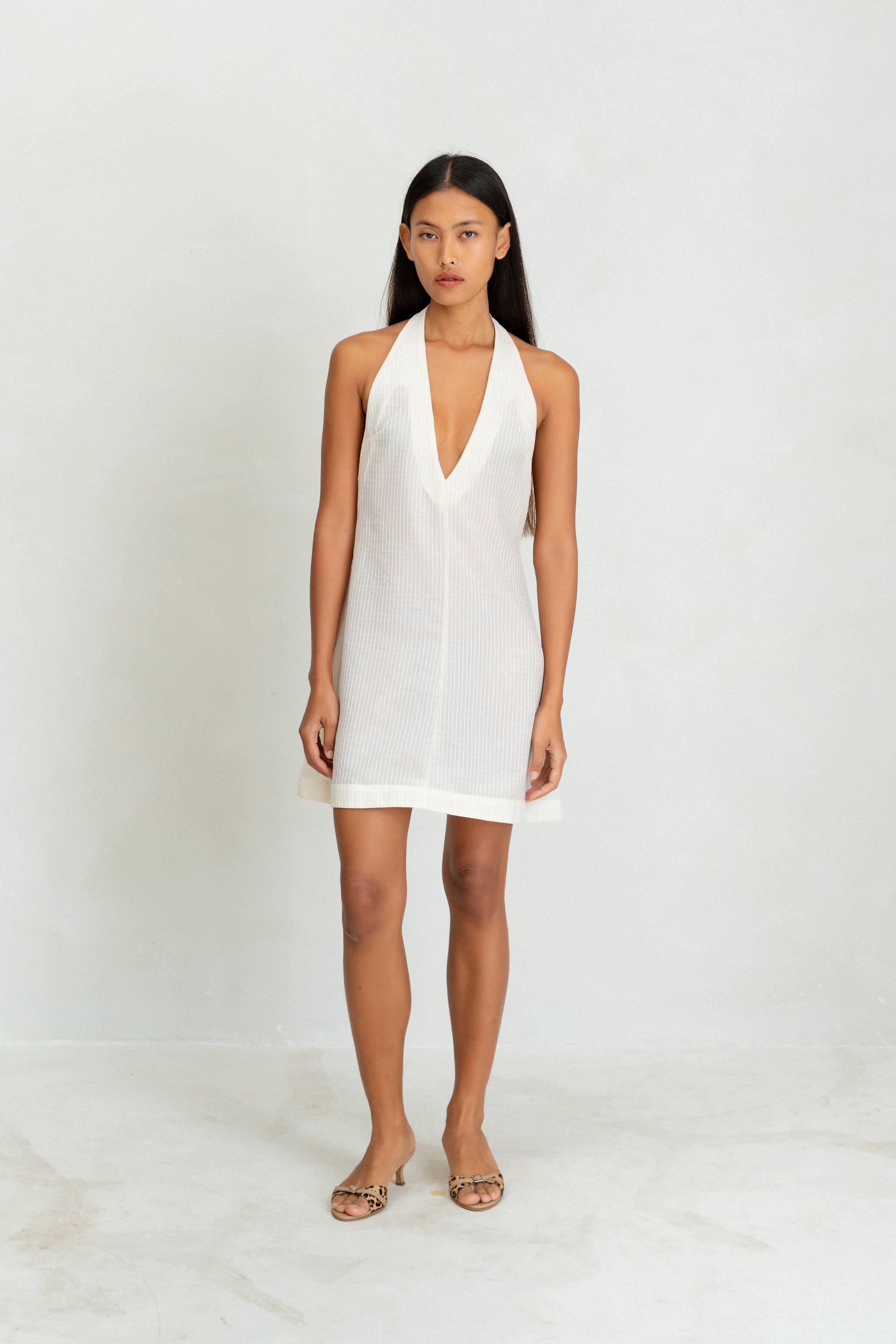 Lou Dress - Cream Stripe