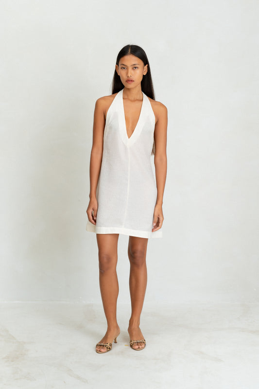 Lou Dress - Cream Stripe