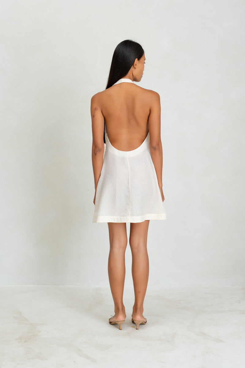 Lou Dress - Cream Stripe