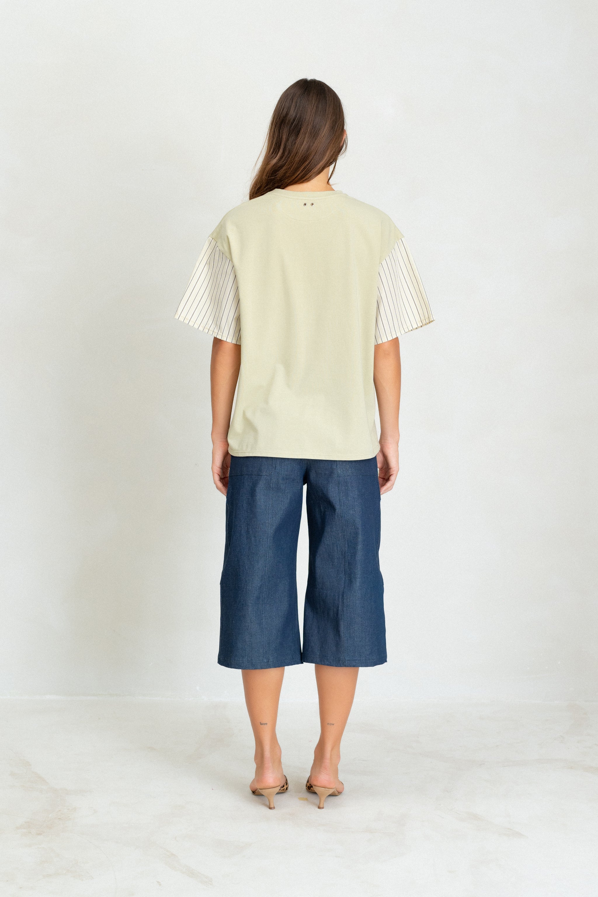 Thistle T-Shirt - Green Stripe