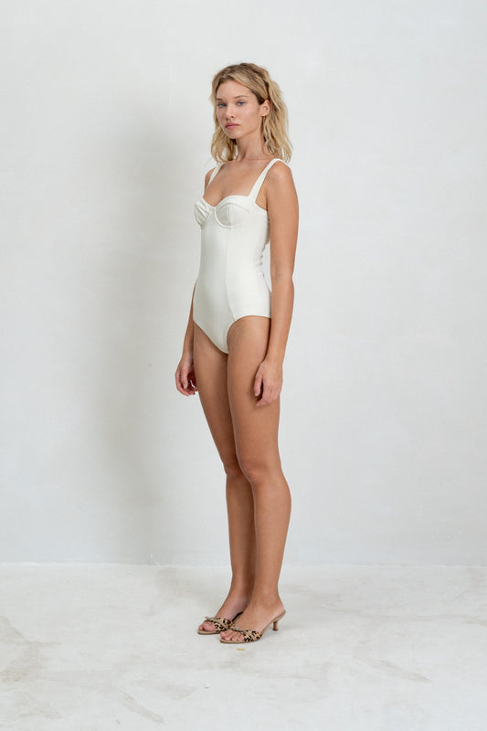 Marin One Piece - Cream Rib