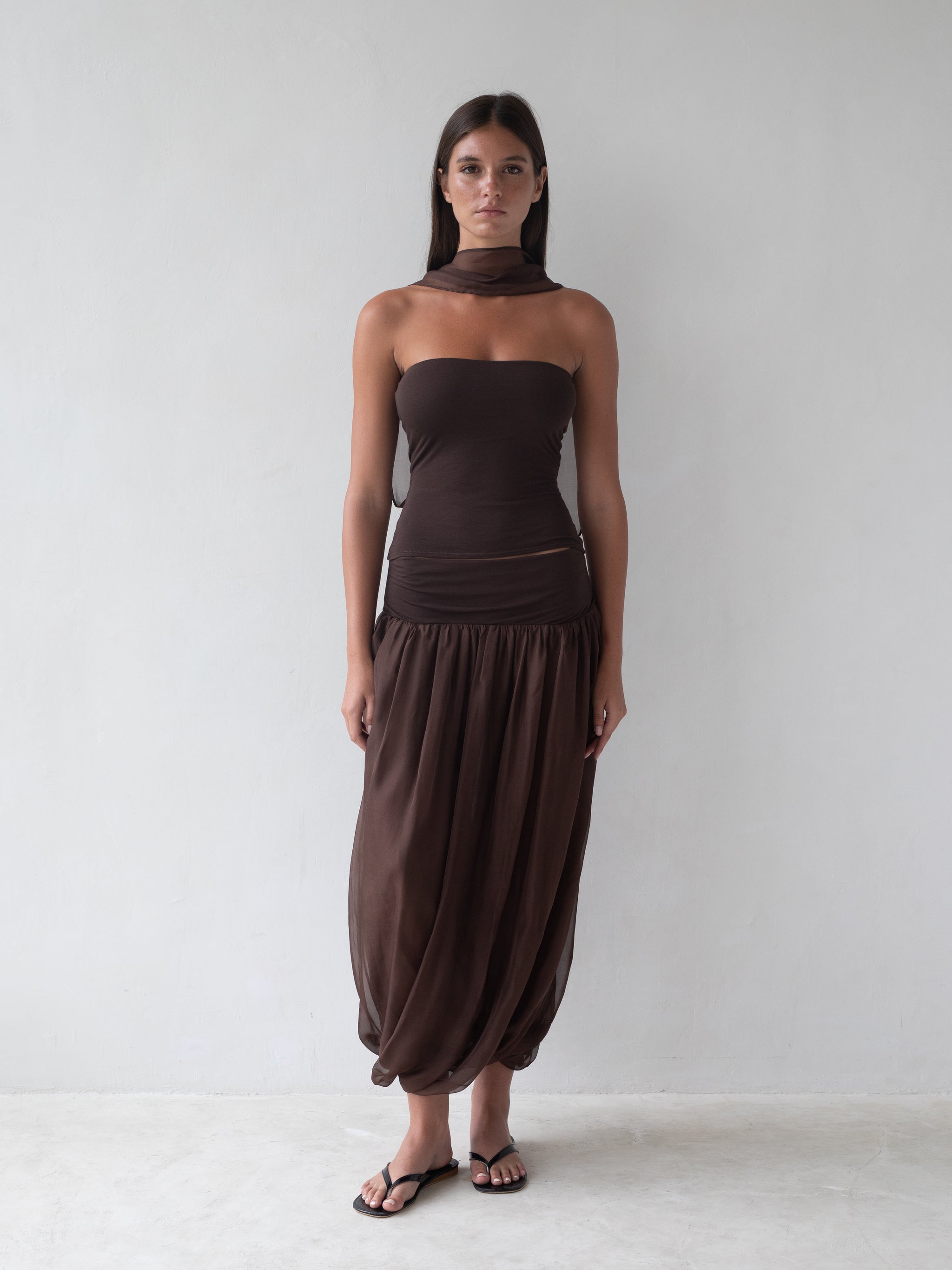 Meadow Maxi Skirt - Brown