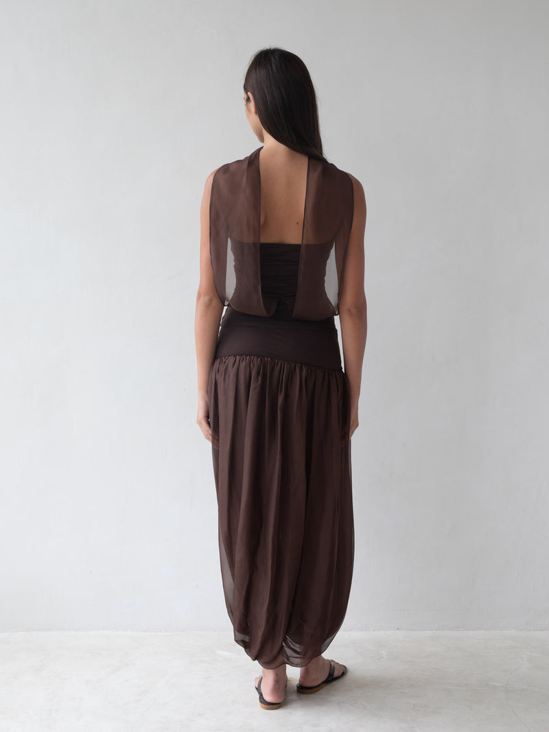 Meadow Maxi Skirt - Brown