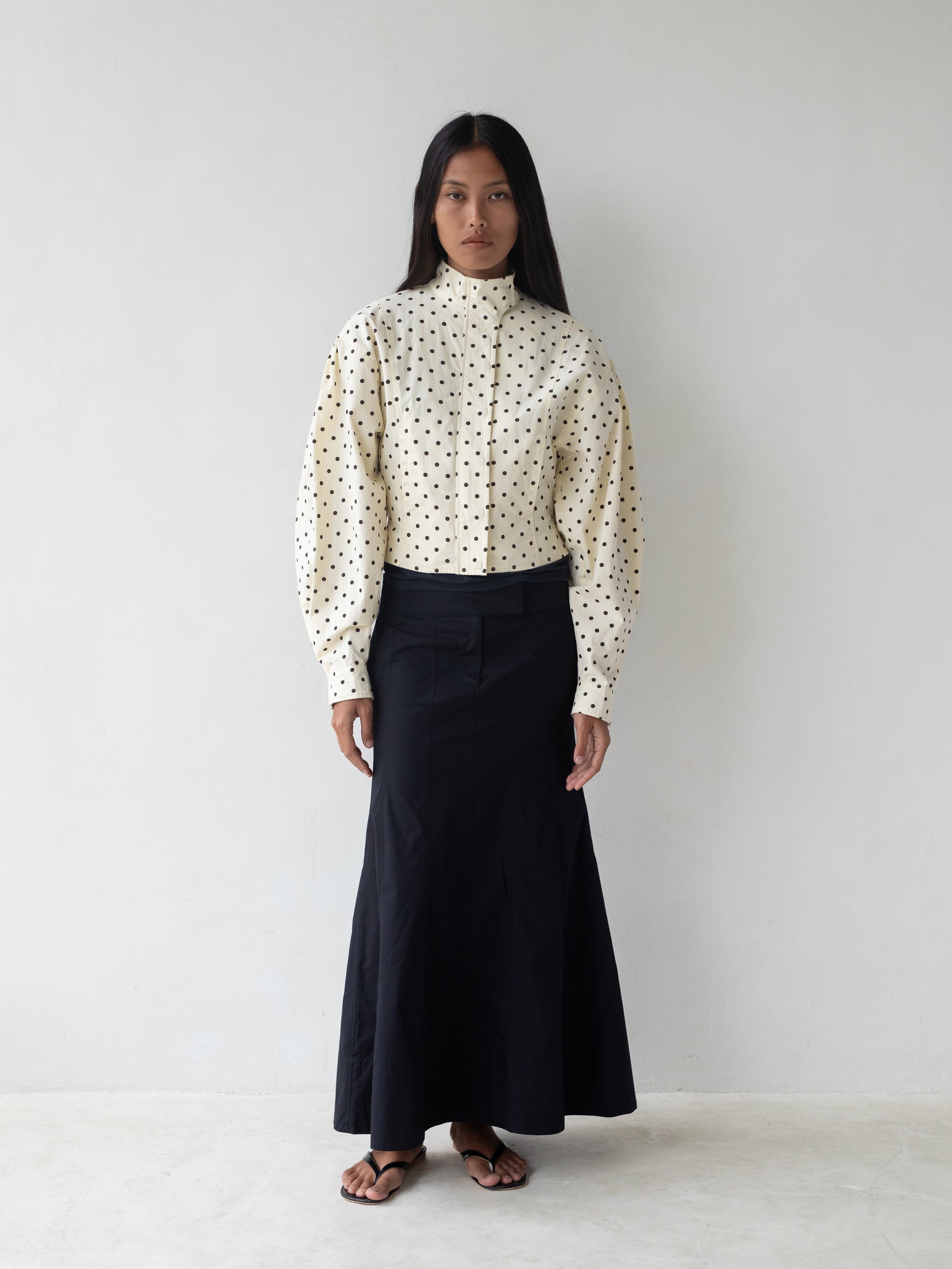 Globo Jacket – White Polka