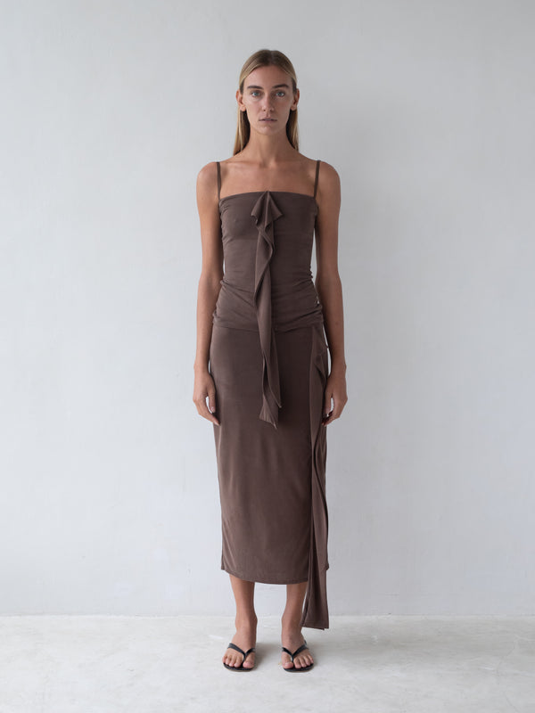 Cascade Skirt - Brown