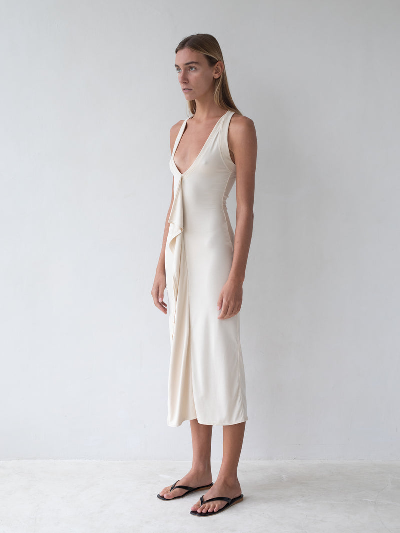 Cascade Dress - Cream