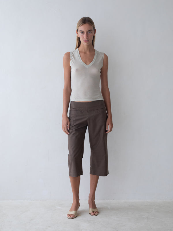 Miller Capri Pant - Brown