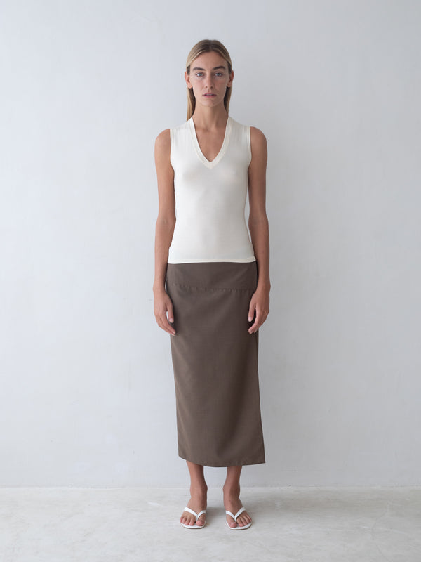 Scene Skirt - Brown