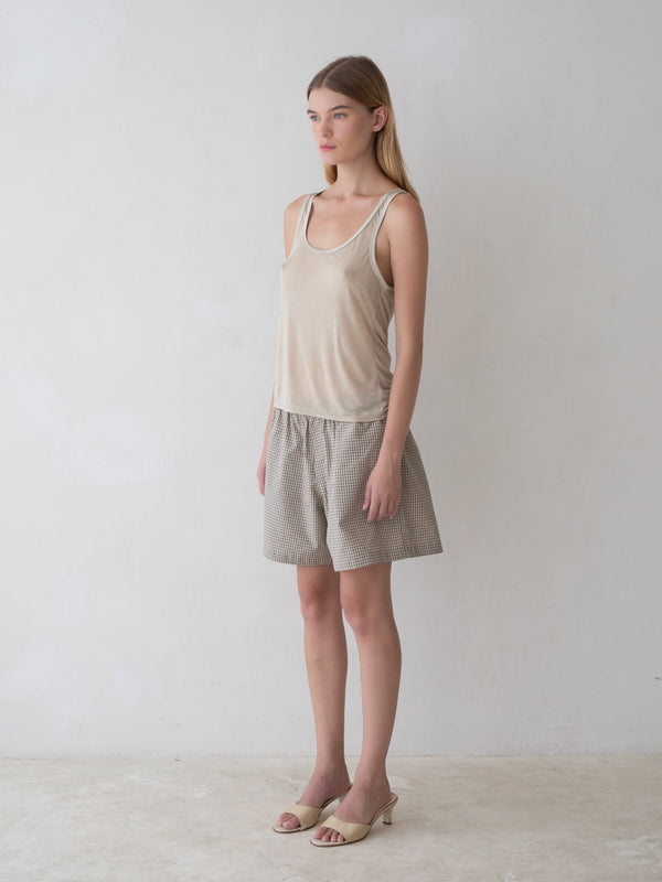 Boxer Shorts - Brown Plaid